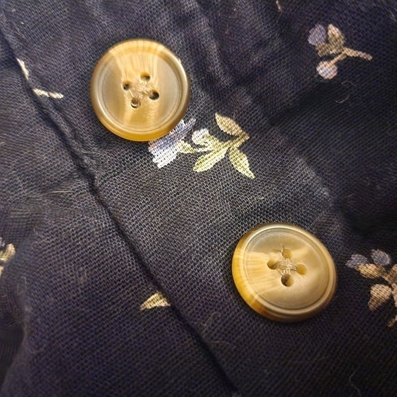 American Eagle Outtfitters AEO High-Waisted Paperbag Floral Mini Skirt Linen EUC - Picture 4 of 6